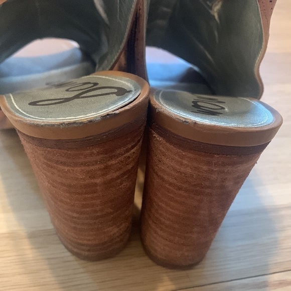 SAM Edelman Ennette Lace Up Open Toe Sling Back High Heel Booties Women’s 7 - Picture 14 of 14